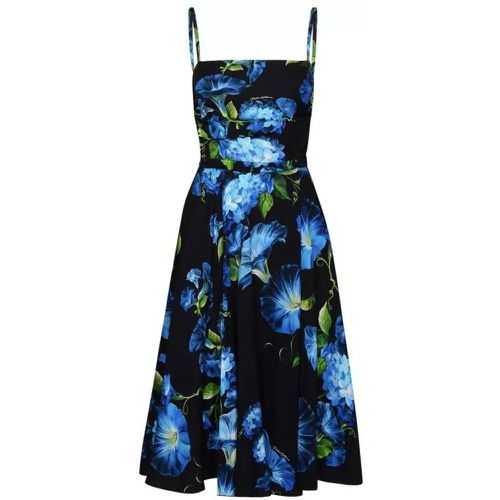Two-Tone Silk Dress - Größe 40 - multi - Dolce&Gabbana - Modalova