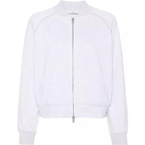 Bead-Embellished Zip-Up Sweatshirt - Größe 46 - white - PESERICO - Modalova
