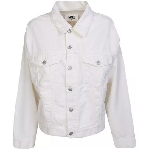 Classic Denim Jacket - Größe 40 - white - MM6 Maison Margiela - Modalova