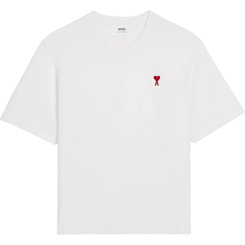 T-Shirt mit rotem Ami De Coeur Logo - Größe XS - multi - AMI Paris - Modalova