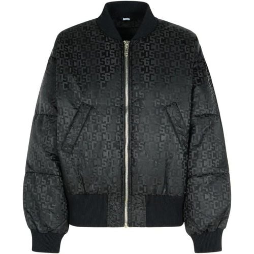 Black Nylon Bomber Jacket - Größe XS - Gcds - Modalova