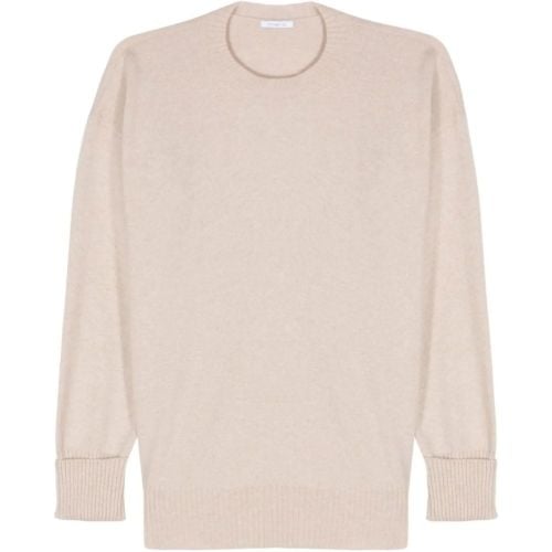 Cashmere Crew Neck Sweater - Größe L - Malo - Modalova