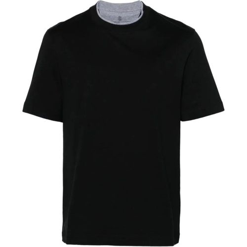 Girocollo m/c black - Größe L - BRUNELLO CUCINELLI - Modalova