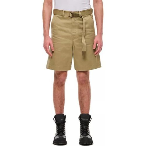 Cotton Chino Shorts - Größe 2 - brown - Sacai - Modalova