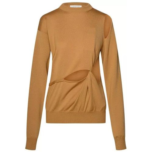 Beige Virgin Wool Sweater - Größe M - brown - SPORTMAX - Modalova