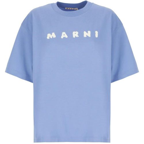 Scribbled Logo T-Shirt - Größe 38 - Marni - Modalova