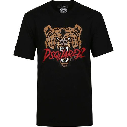 Regular Fit T-shirt Black - Größe L - Dsquared2 - Modalova