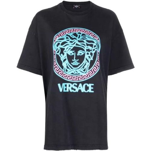 Black Medusa Logo T-Shirt - Größe 38 - black - Versace - Modalova