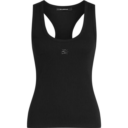 Autograph Geripptes Tanktop - Größe L - Karl Lagerfeld - Modalova
