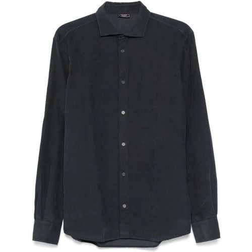 Blue Corduroy Shirt - Größe 50 - PESERICO - Modalova