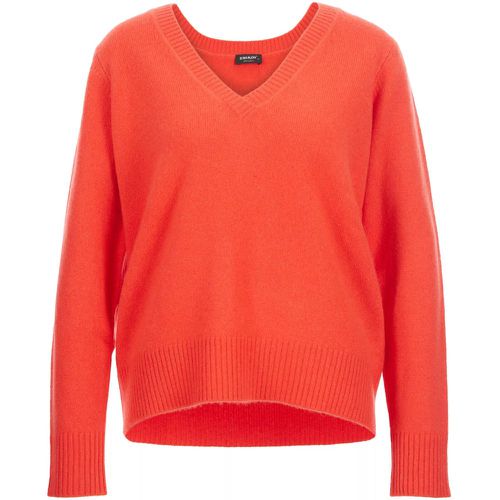 V-Pullover überschnitten - Größe XS - orange - S.Marlon - Modalova
