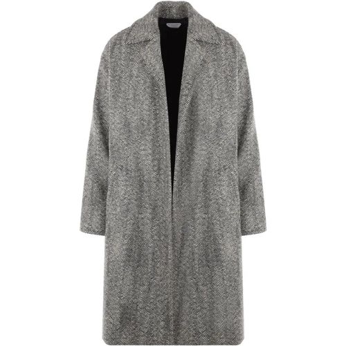 Black/White Long Coat - Größe 44 - schwarz - Bottega Veneta - Modalova