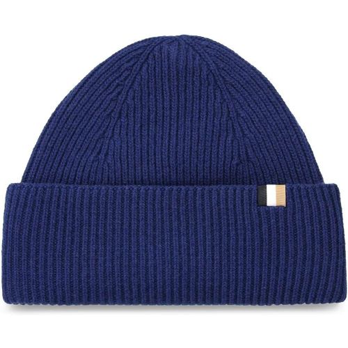 Caps & Mützen - Beanie Laura mit Signature-Streifen-Etikett - Gr. ONE SIZE - in - für Damen - Boss - Modalova