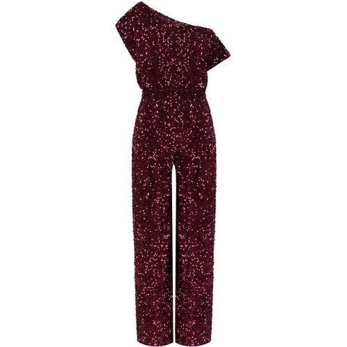 ROUGE NOIR JUMPSUIT MIT PAILLET - Größe 38 - Elisabetta Franchi - Modalova