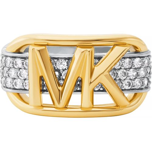 Ring - Sterling Silver Pavé Empire Link Ring - Gr. 55 - in Mehrfarbig - für Damen - Michael Kors - Modalova