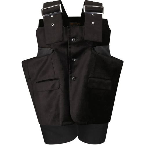 Jacket With Maxi Straps On The Shoulders - Größe S - Comme des Garcons - Modalova