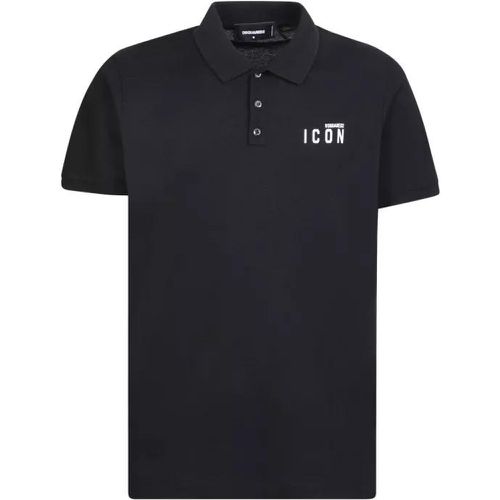 Black Icon Polo Shirt - Größe M - Dsquared2 - Modalova