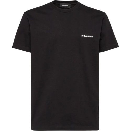 Black Cotton T-Shirt - Größe XL - schwarz - Dsquared2 - Modalova