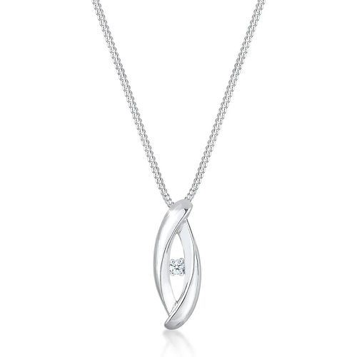 Halsketten - Halskette Infinity Klassik Diamant (0.03 ct.) 925 - Gr. unisize - in Silber - für Damen - Elli - Modalova