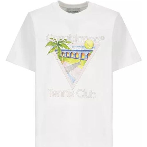 Tennis Club T-Shirt - Größe XL - white - Casablanca - Modalova