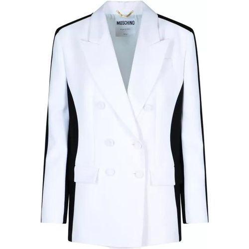 Black Polyester Blend Blazer - Größe 40 - Moschino - Modalova