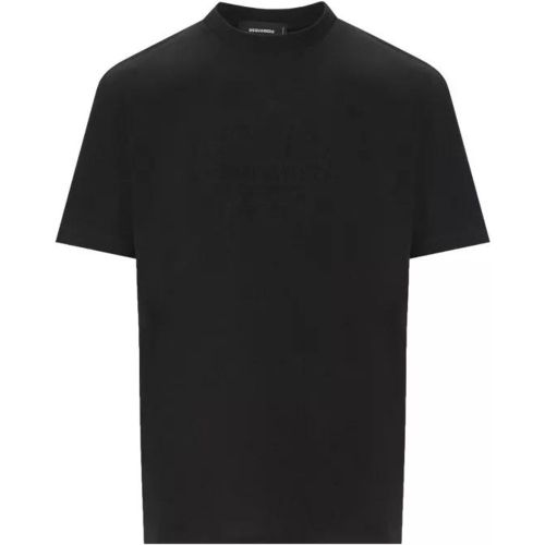 Regular Fit Black T-shirt Black - Größe L - Dsquared2 - Modalova