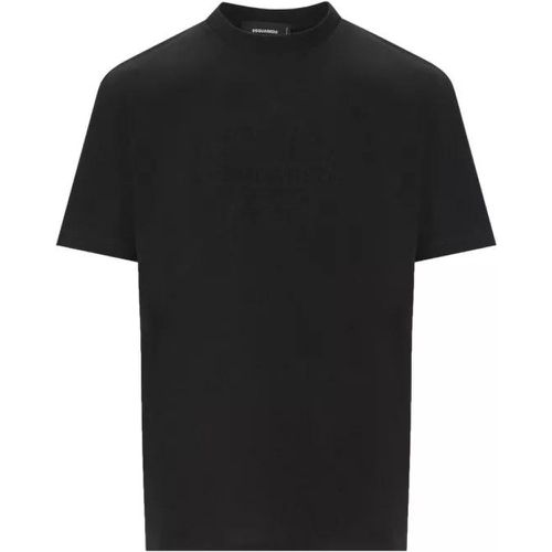 Regular Fit Black T-Shirt - Größe L - black - Dsquared2 - Modalova