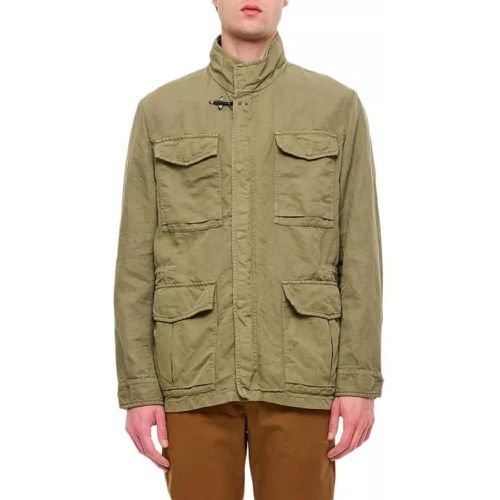 Cotton Linen Field Jacket - Größe L - green - Fay - Modalova