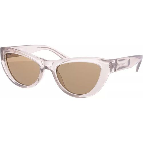 Sonnenbrille - SL 676-005 - Gr. unisize - in Braun - für Damen - Saint Laurent - Modalova