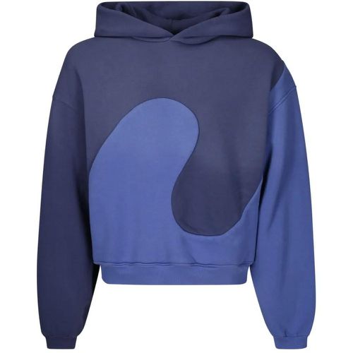 Hoodie With Dropped Shoulder Sleeves - Größe L - Erl - Modalova