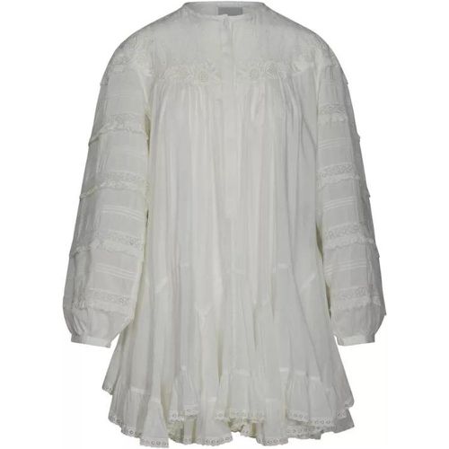 Gyliane' Dress In White Silk Blend - Größe 38 - white - Isabel marant - Modalova