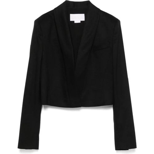 Black Cropped Wool Blazer - Größe 40 - Genny - Modalova