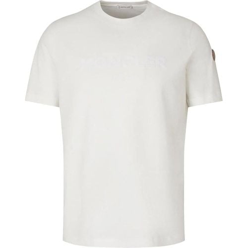 Cotton Logo T-shirt - Größe L - Moncler - Modalova