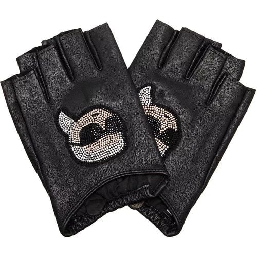 Handschuhe - K/Ikonik 2.0 Rhnstn Fl Glove - Gr. M - in - für Damen - Karl Lagerfeld - Modalova