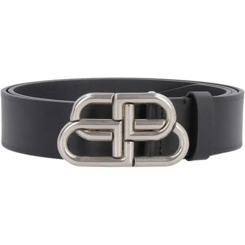 Gürtel - Slim Leather Belt With Silver - Gr. 110 - in - für Damen - Balenciaga - Modalova