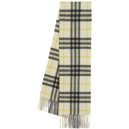 Tücher & Schals - Check Scarf - Cashmere - Beige - Gr. unisize - in - für Damen - Burberry - Modalova