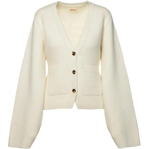 Scarlet' Ivory Cashmere Cardigan - Größe M - Khaite - Modalova