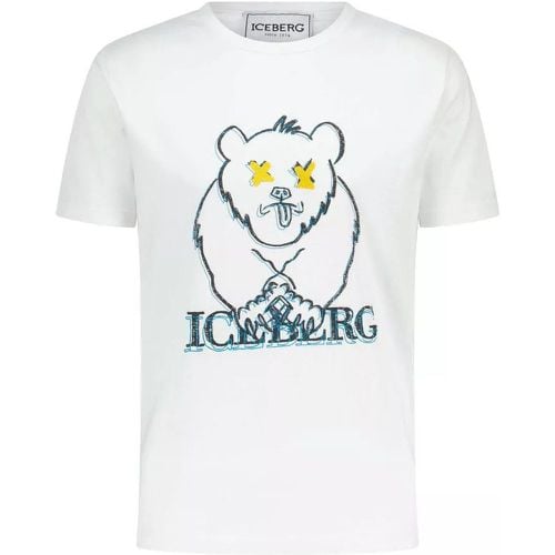 T-Shirt mit Print - Größe XL - white - Iceberg - Modalova