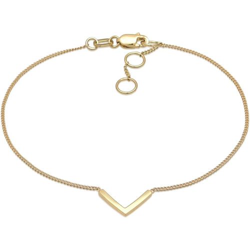 Armbänder - Armband V-Anhänger Geo Minimal 375 Gelbgold - Gr. 16 CM - in - für Damen - Elli - Modalova