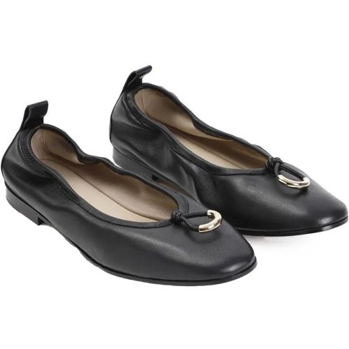 Loafers & Ballerinas - Black Lamb Leather Ballerina - Gr. 36 (EU) - in - für Damen - Giorgio Armani - Modalova