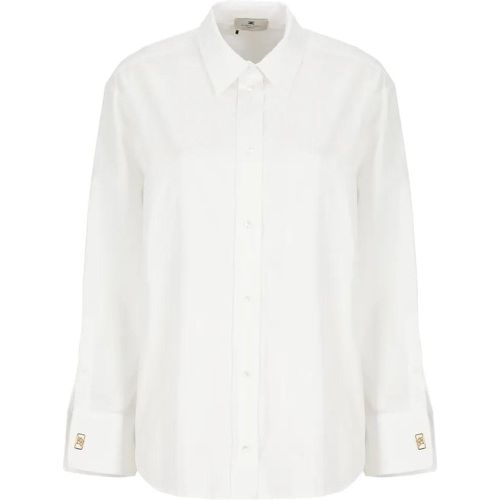 Cotton Shirt - Größe 42 - Elisabetta Franchi - Modalova