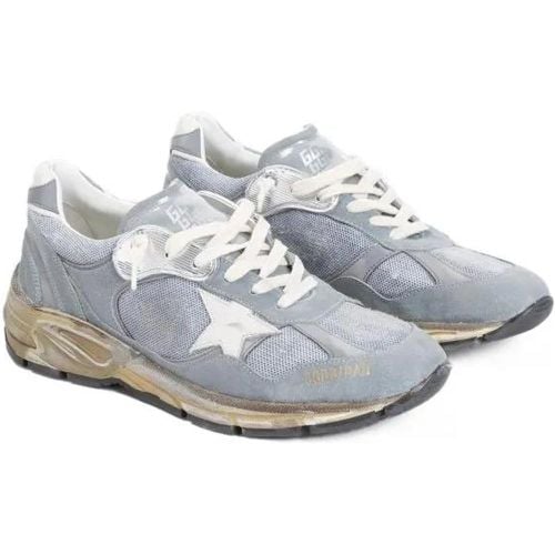 Low-Top Sneaker - Running Dad Blue Silver Cow Leather Sneakers - Gr. 41 (EU) - in - für Damen - Golden Goose - Modalova