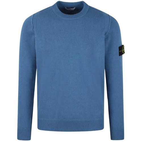 Lambswool Crewneck Sweater - Größe S - blau - Stone Island - Modalova