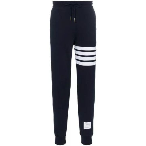 Blue Cotton Trousers - Größe 3 - black - Thom Browne - Modalova