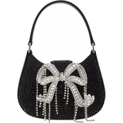 Satchel Bag - Rhinestone Micro Crescent Bag - Gr. unisize - in - für Damen - self-portrait - Modalova