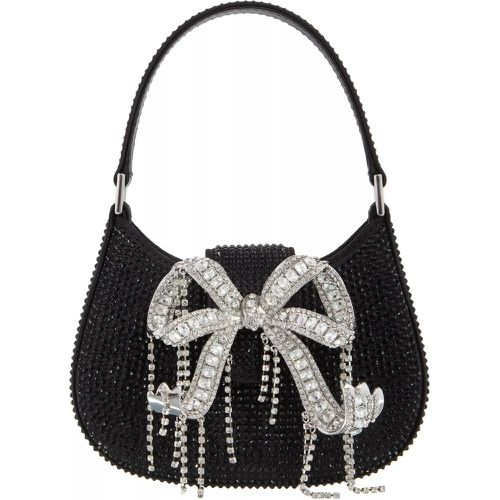 Satchels - Rhinestone Micro Crescent Bag - Gr. unisize - in - für Damen - self-portrait - Modalova