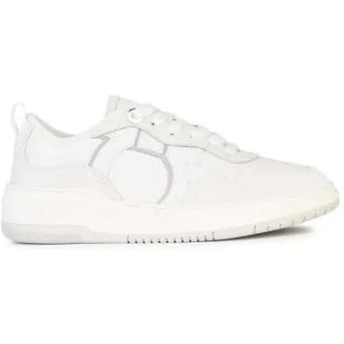 Sneakers - Dania' White Leather Sneakers - Gr. 8 - in - für Damen - Salvatore Ferragamo - Modalova