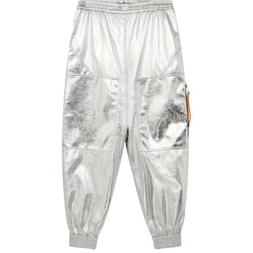 Silver Coated Trousers - Größe 40 - Stella Mccartney - Modalova