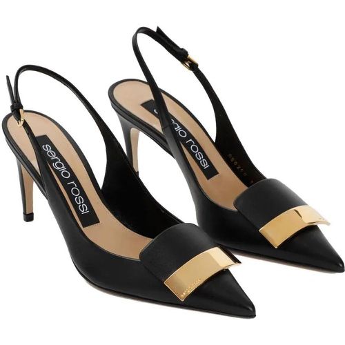 Pumps & High Heels - Sr1 75 Black Nappa Leather Slingback - Gr. 36 (EU) - in - für Damen - sergio rossi - Modalova