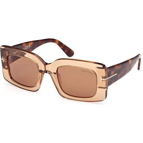 Sonnenbrille - Brigitta - Gr. unisize - in Braun - für Damen - Tom Ford - Modalova